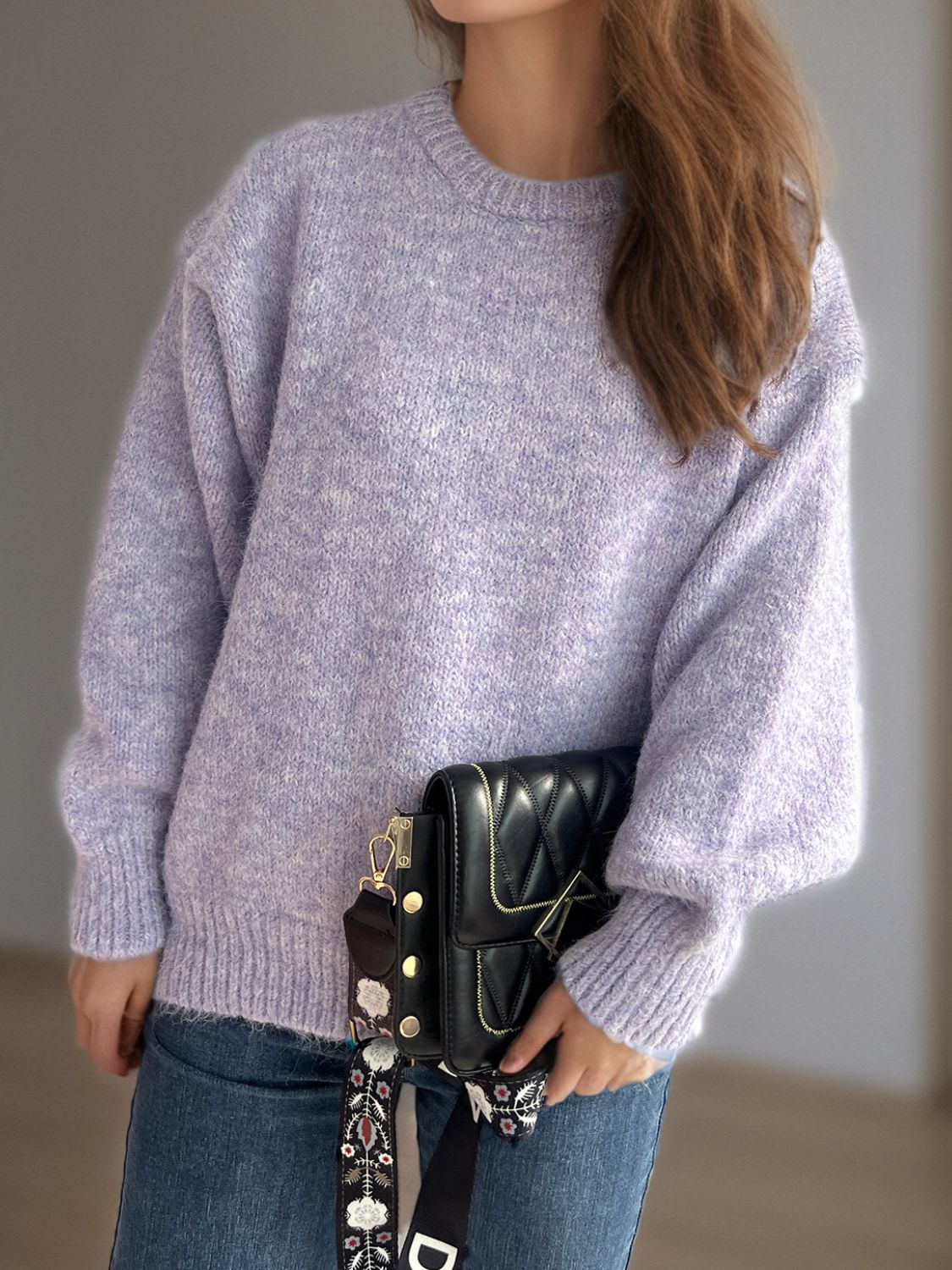 Sweater-Round Neck Long Sleeve