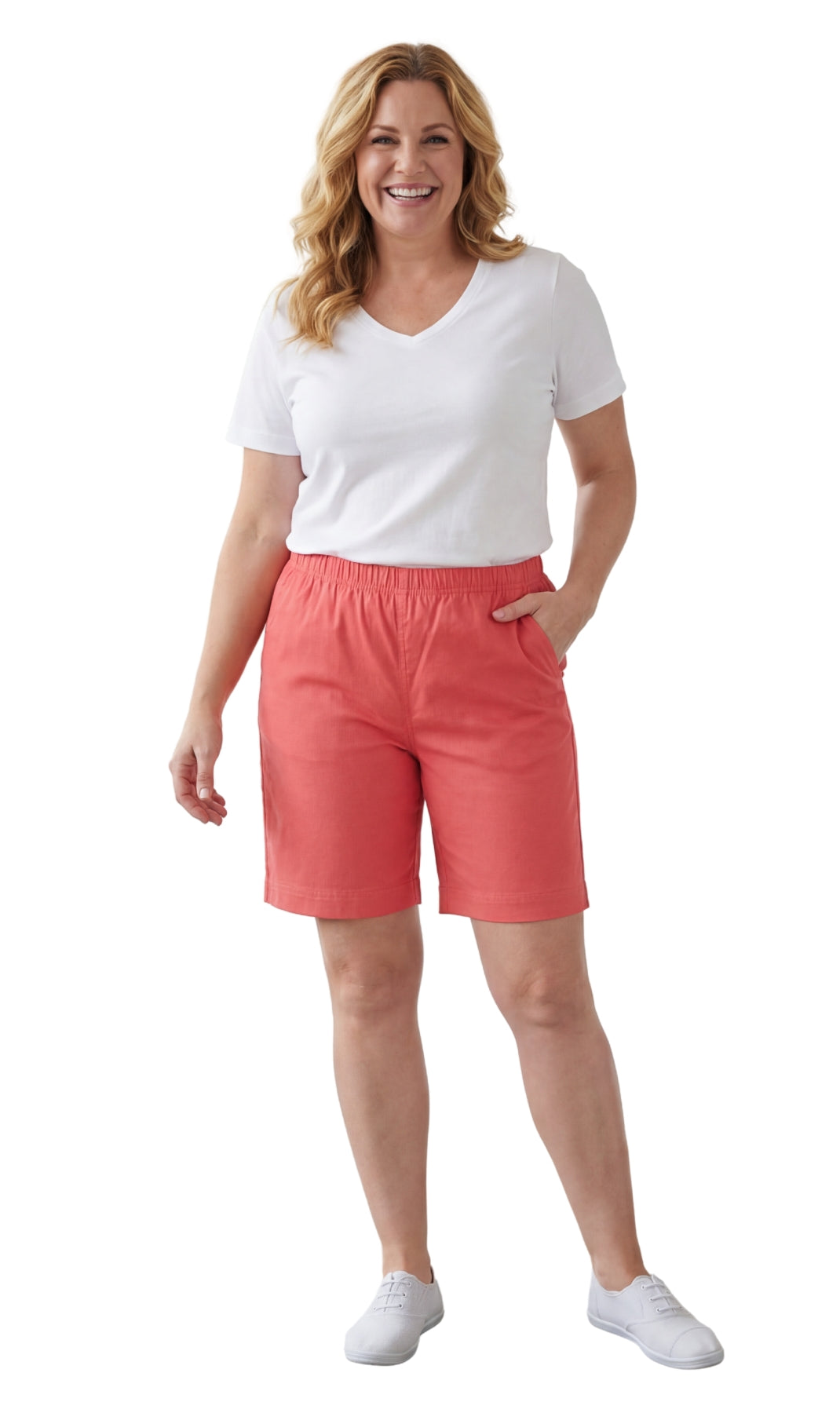 Women's Pull-On Denim and Twill Shorts