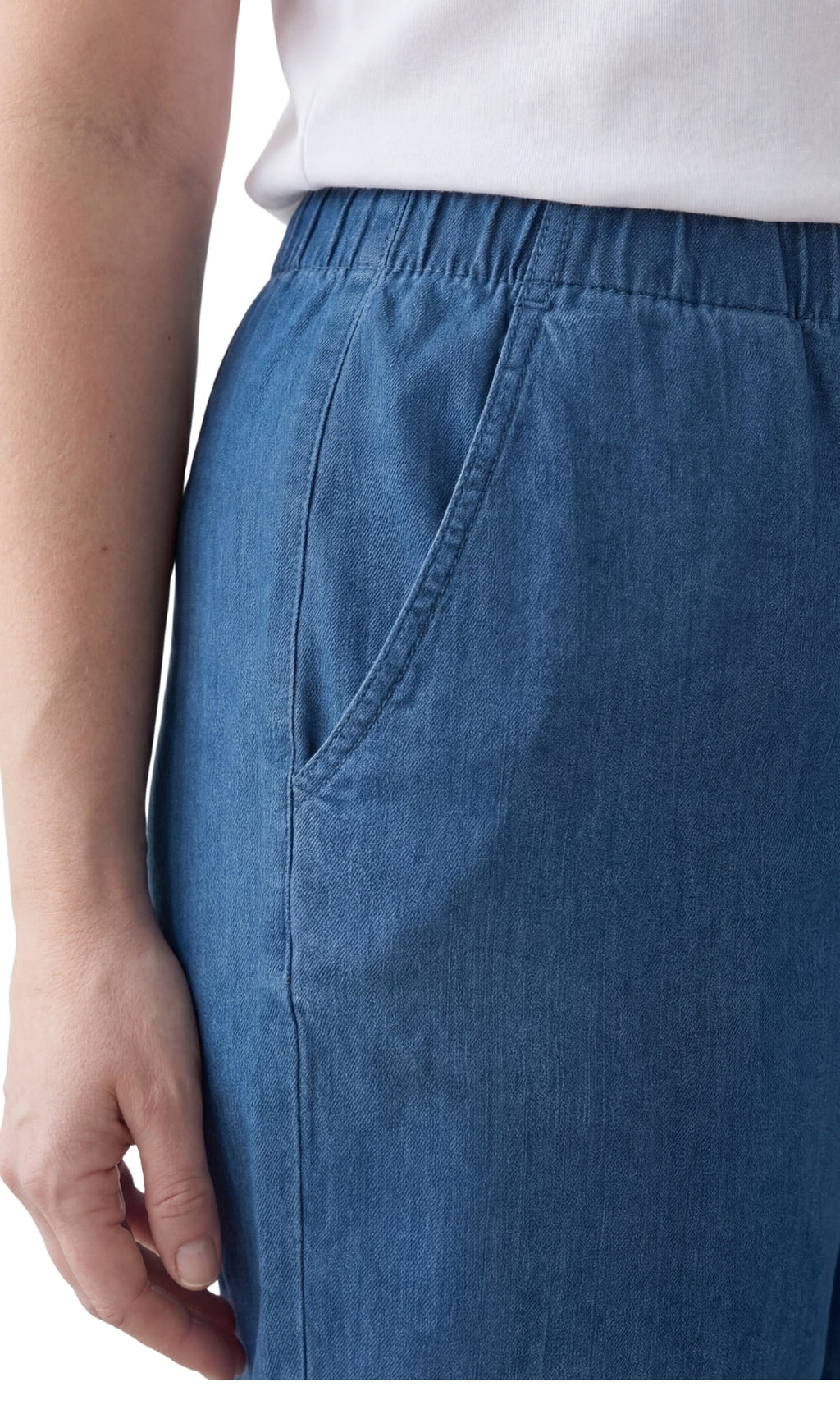 Women's Pull-On Denim and Twill Shorts