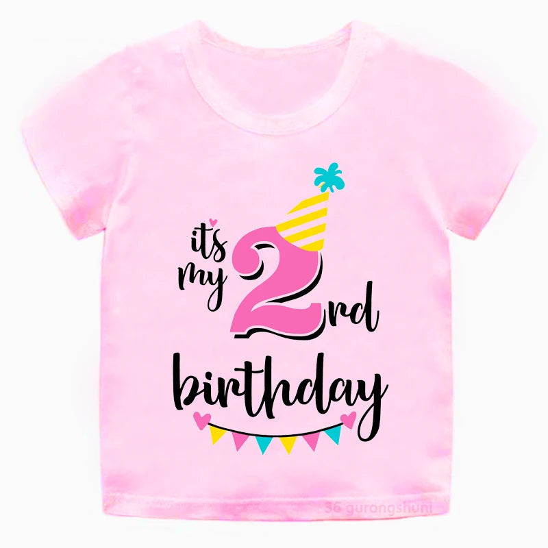 Girl Birthday Cartoon T Shirt