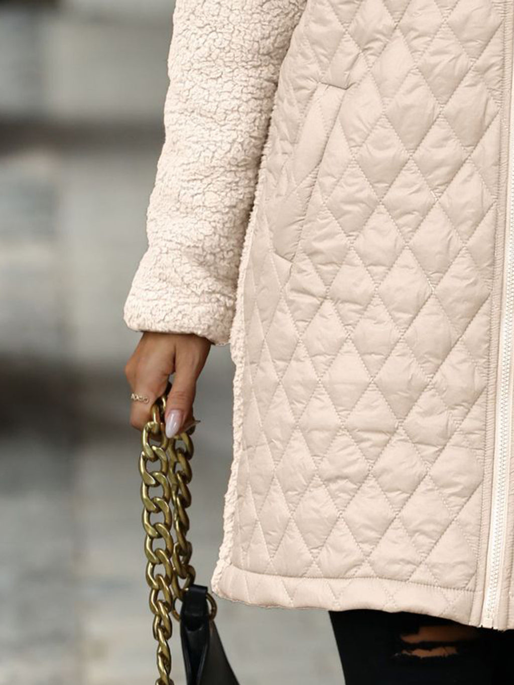 Long Sleeve Hooded Coat