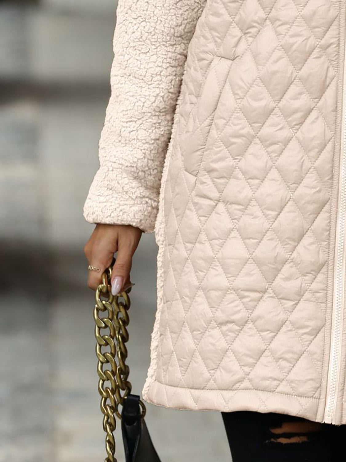 Long Sleeve Hooded Coat
