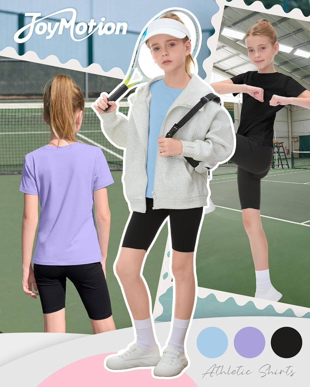 T-Shirts Kids Quick Dry Crewneck Sports 