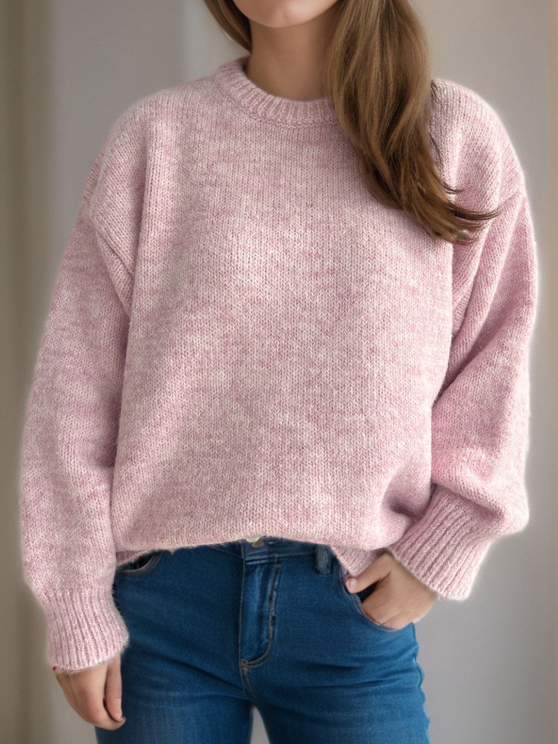 Sweater-Round Neck Long Sleeve