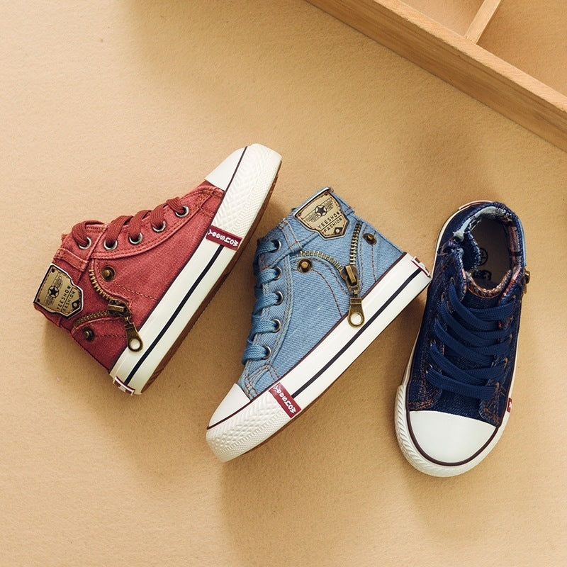 Kids Canvas Shoes Baby Boots