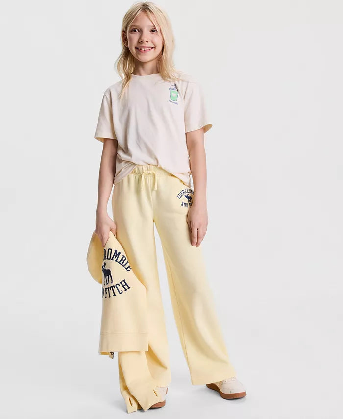 Girls' 7-16 Logo Low-Rise Baggy Fleece Pants
