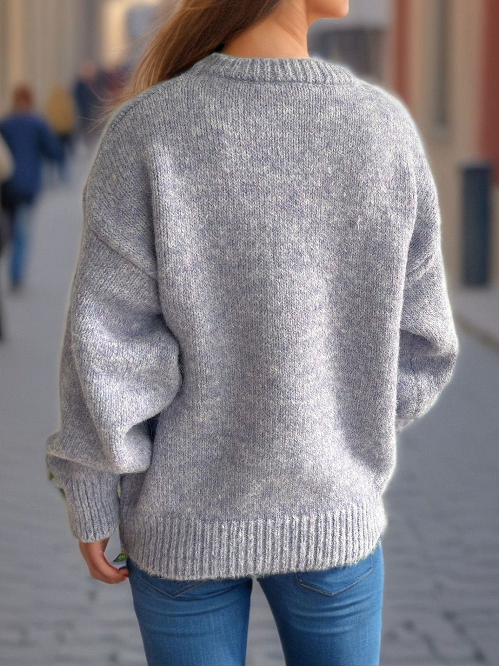 Sweater-Round Neck Long Sleeve