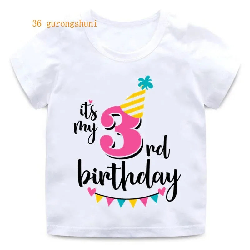 Girl Birthday Cartoon T Shirt
