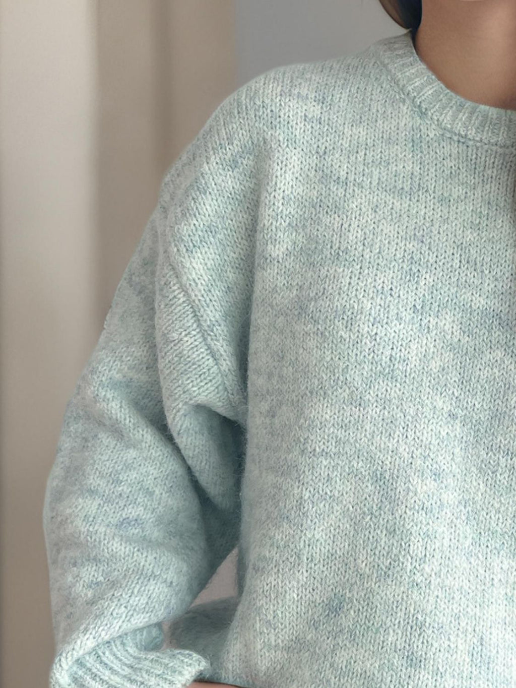 Sweater-Round Neck Long Sleeve