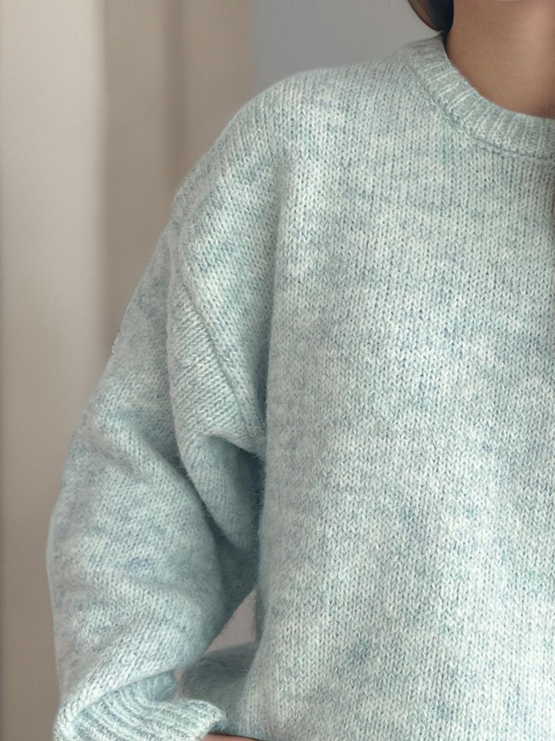 Sweater-Round Neck Long Sleeve