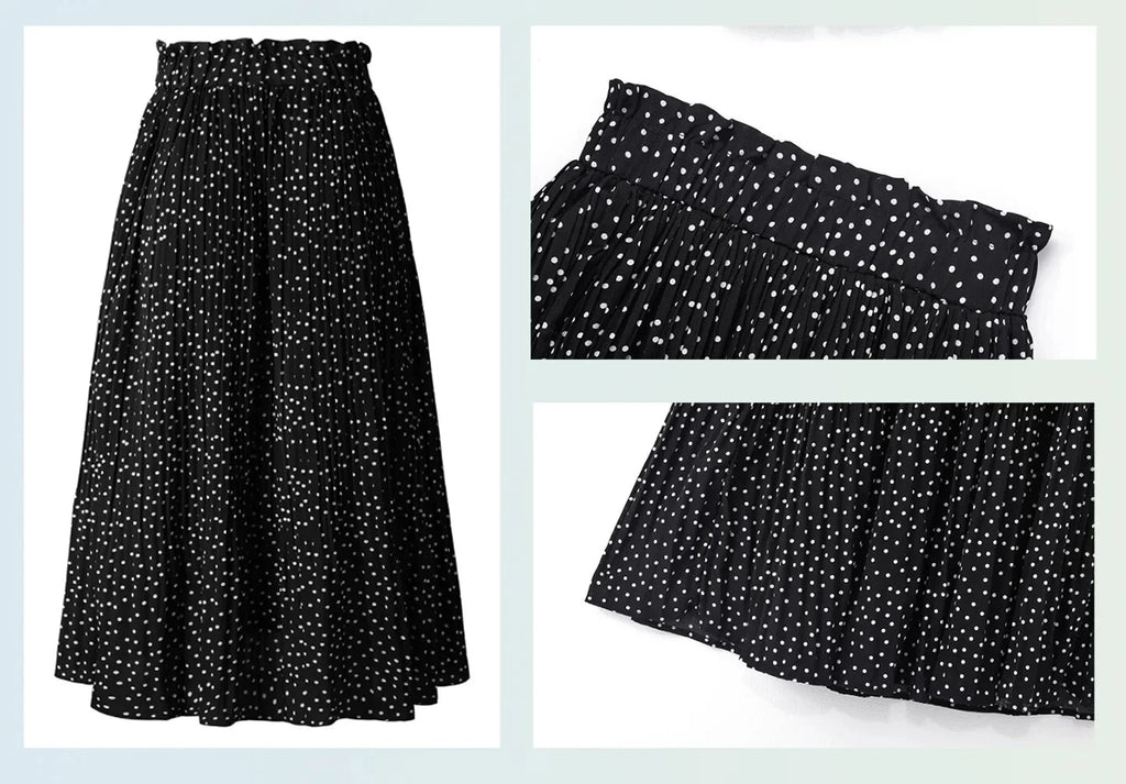  High Waist Maxi Skirt with Pockets Dresses