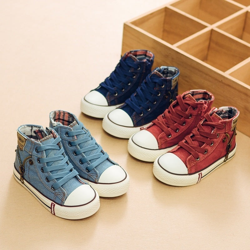 Kids Canvas Shoes Baby Boots