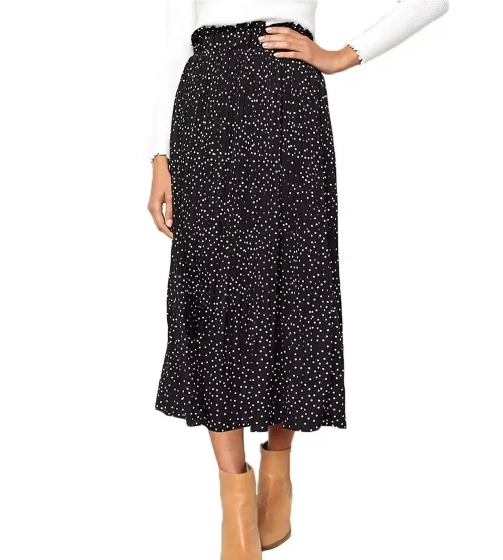  High Waist Maxi Skirt with Pockets Dresses