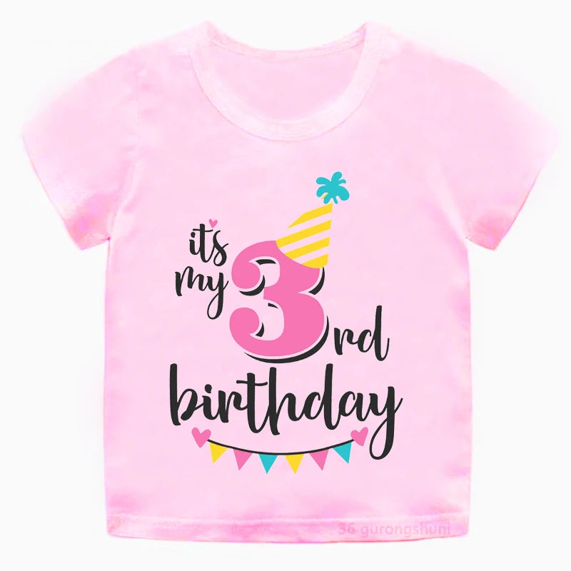 Girl Birthday Cartoon T Shirt
