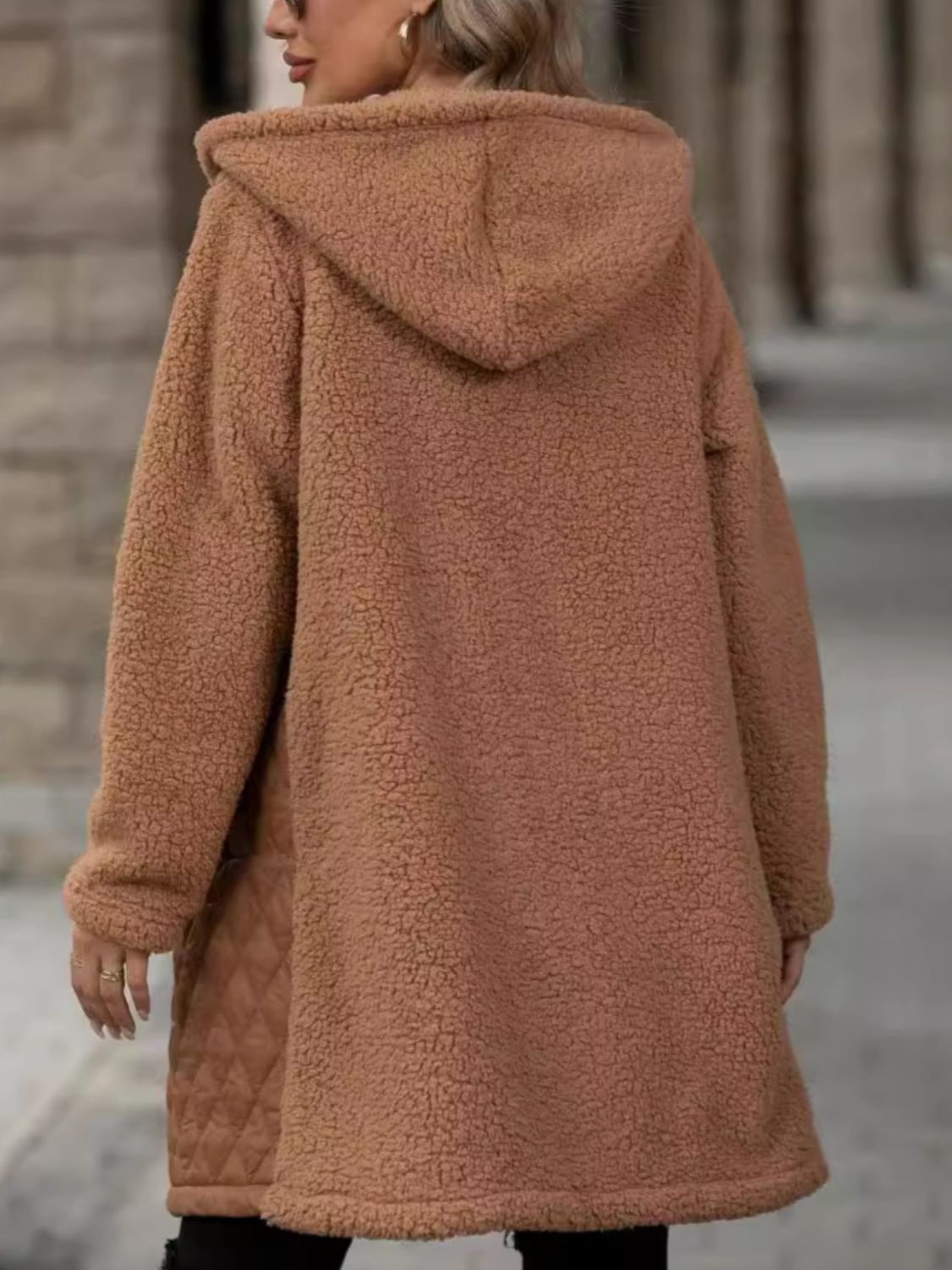 Long Sleeve Hooded Coat