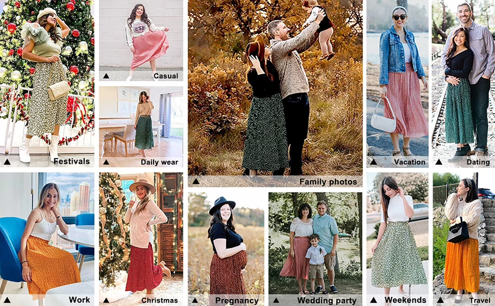 High Waist Maxi Skirt with Pockets Dresses