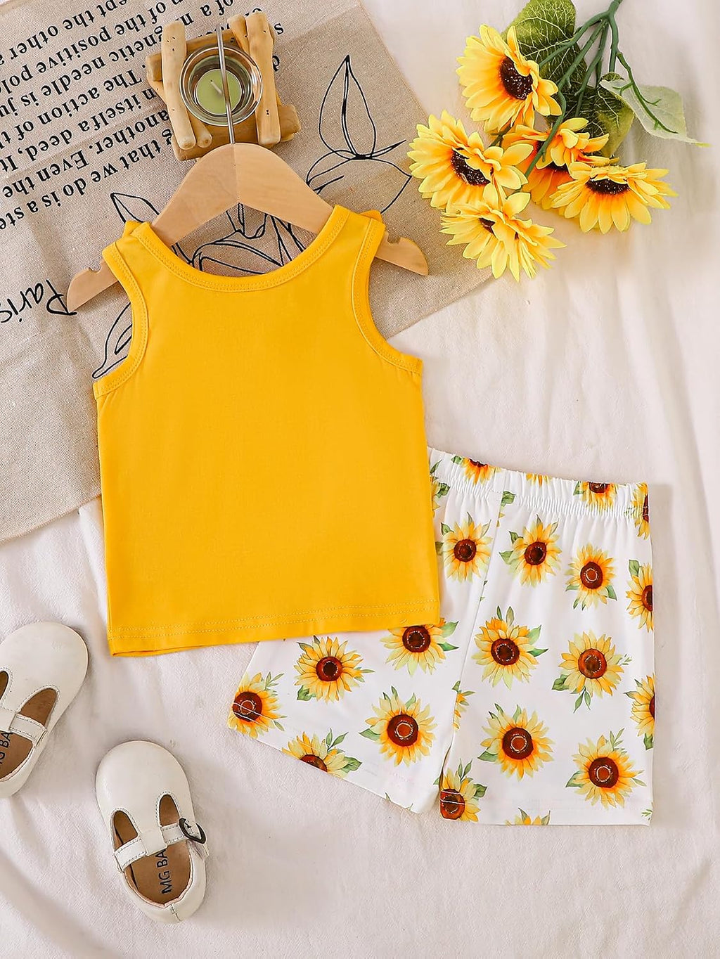 Toddler Baby Girl Clothes 2 Piece Short Set Crop Tank