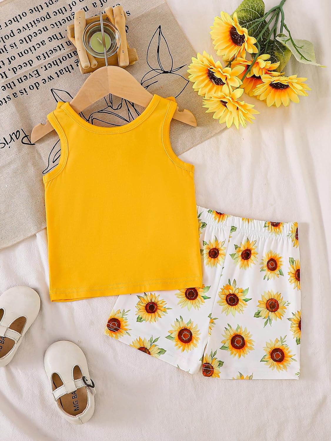 Toddler Baby Girl Clothes 2 Piece Short Set Crop Tank