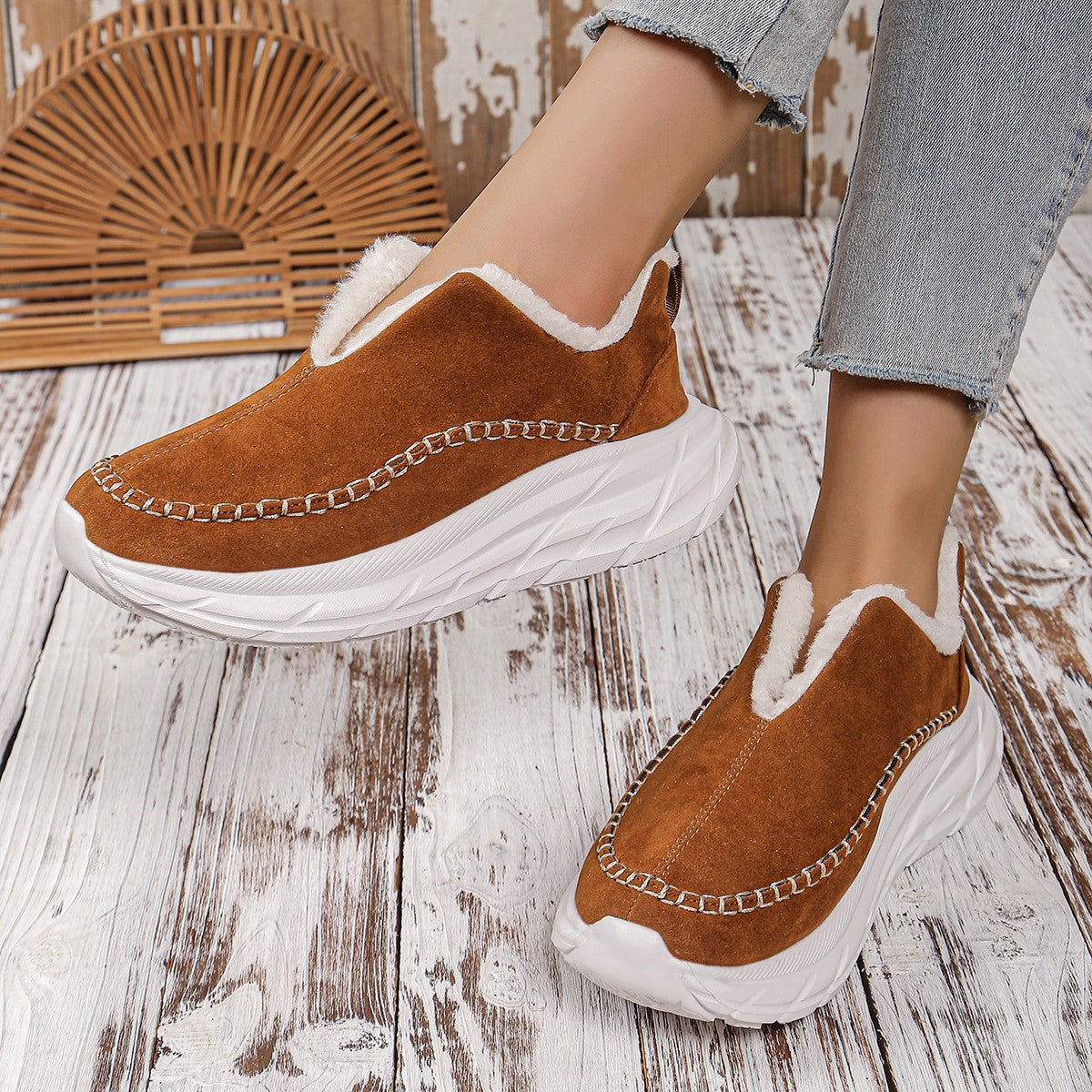 Platform Slip-On Boots