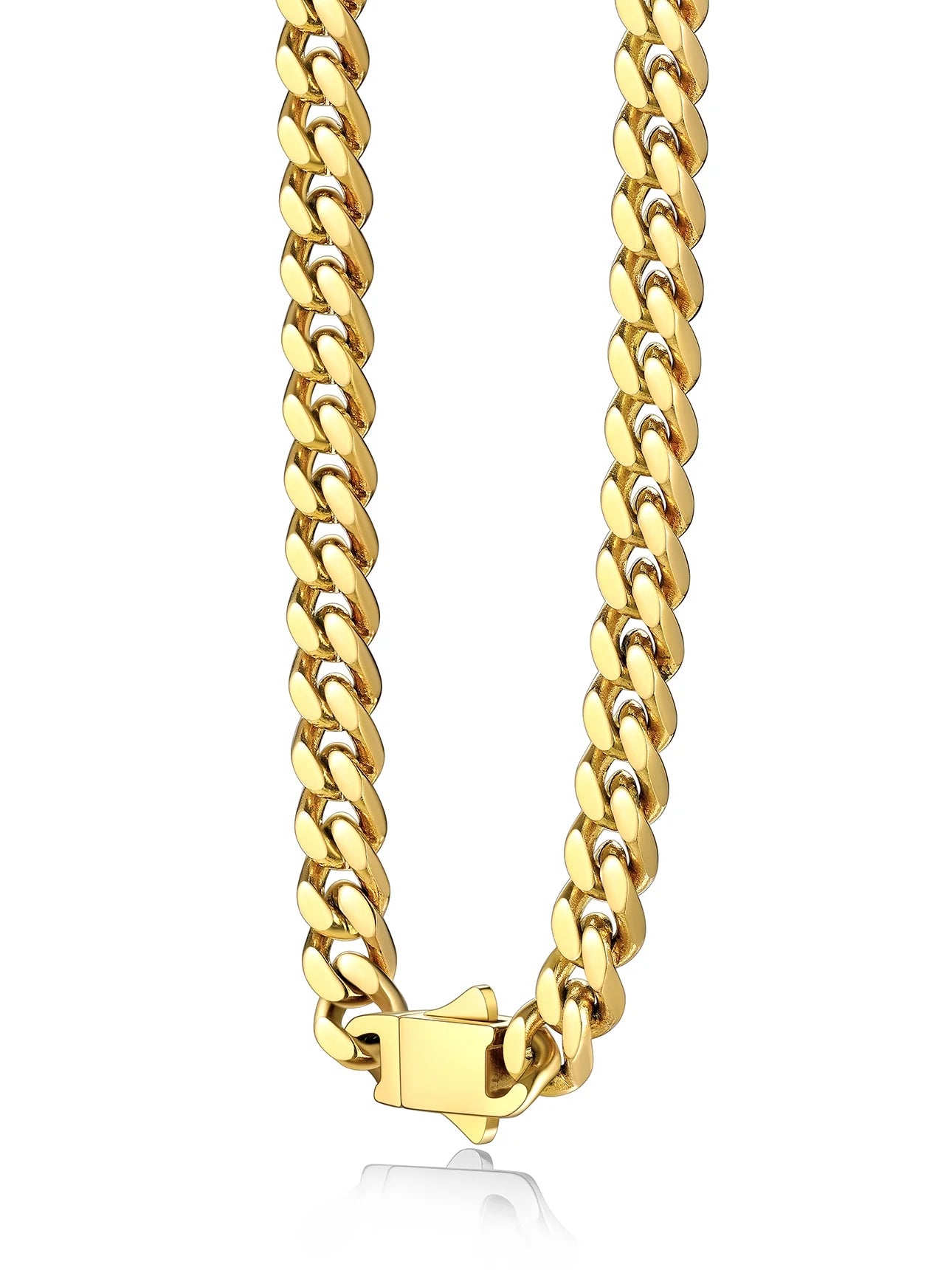 5Mm 18K Gold Filled Cuban Chain Necklaces, 30 Inch  Jewelry for Women