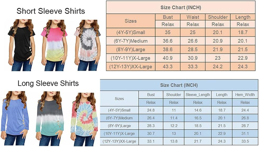 Girls Casual Tunic Tops 
