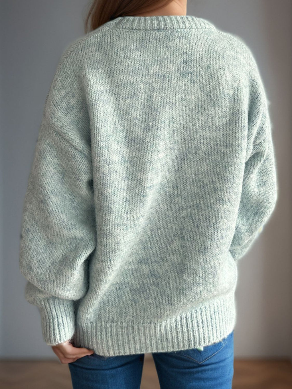Sweater-Round Neck Long Sleeve