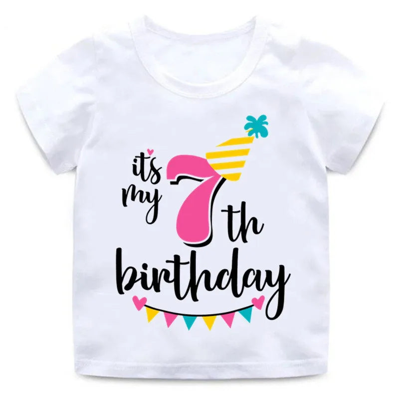 Girl Birthday Cartoon T Shirt
