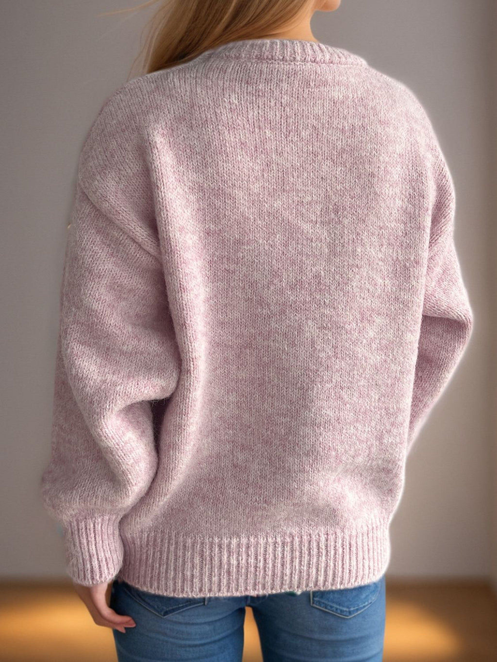 Sweater-Round Neck Long Sleeve