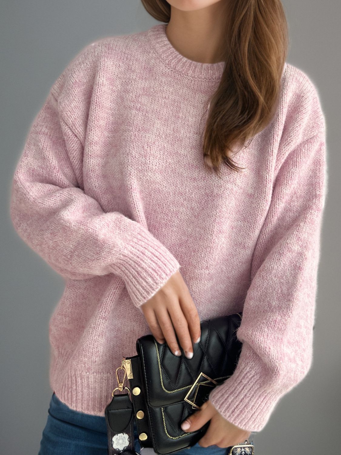 Sweater-Round Neck Long Sleeve