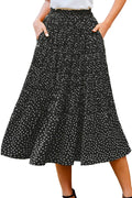  High Waist Maxi Skirt with Pockets Dresses
