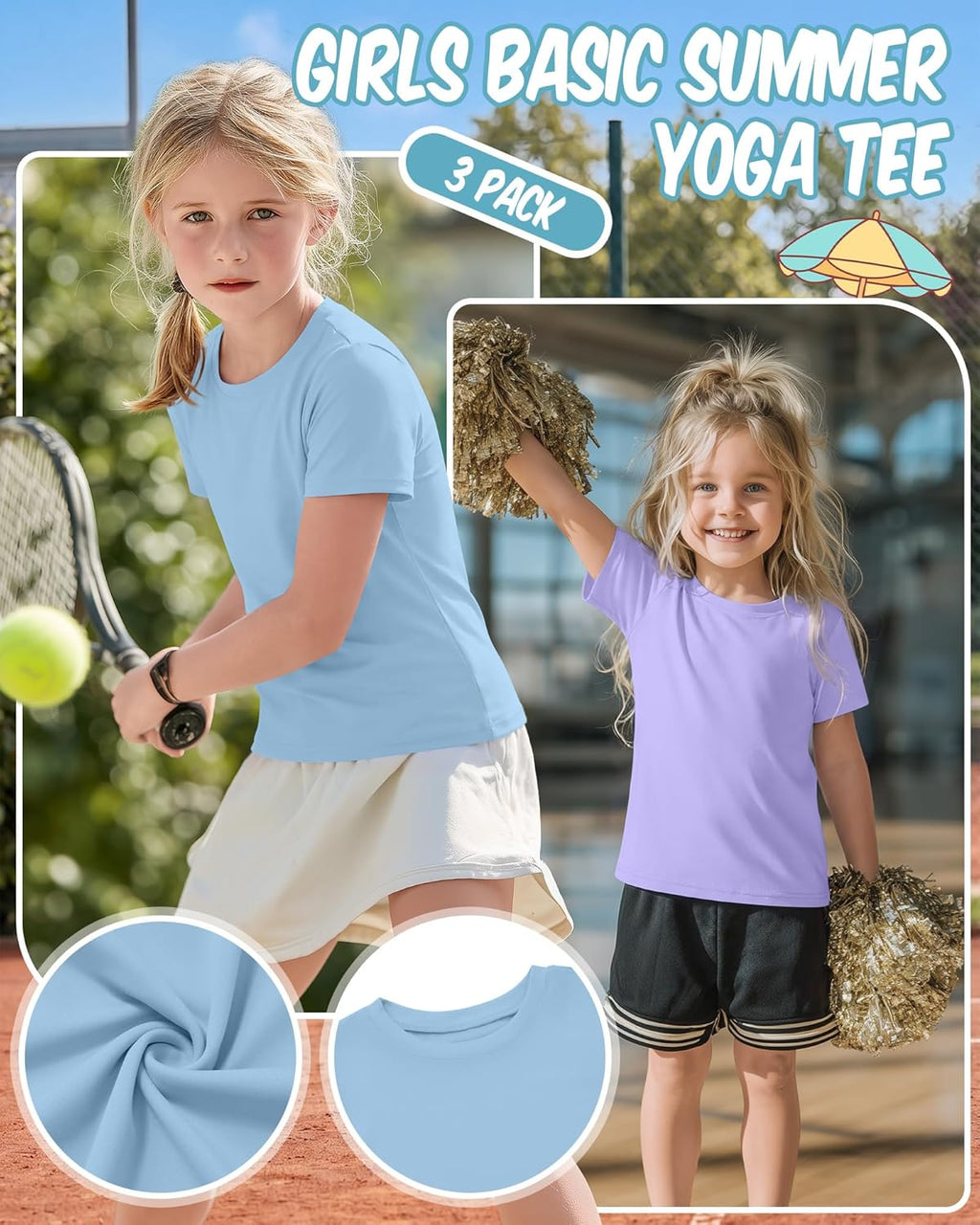 T-Shirts Kids Quick Dry Crewneck Sports 