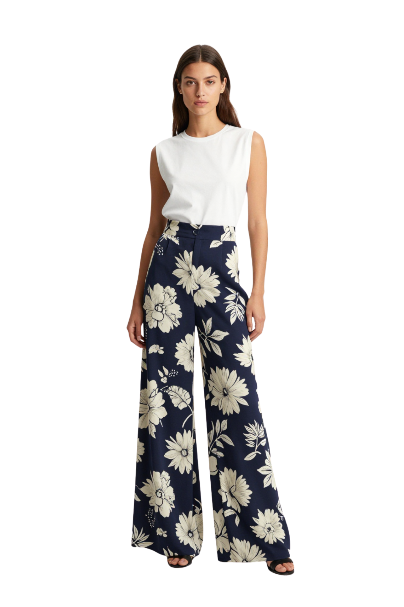 WOVEN WIDE LEG PANTS