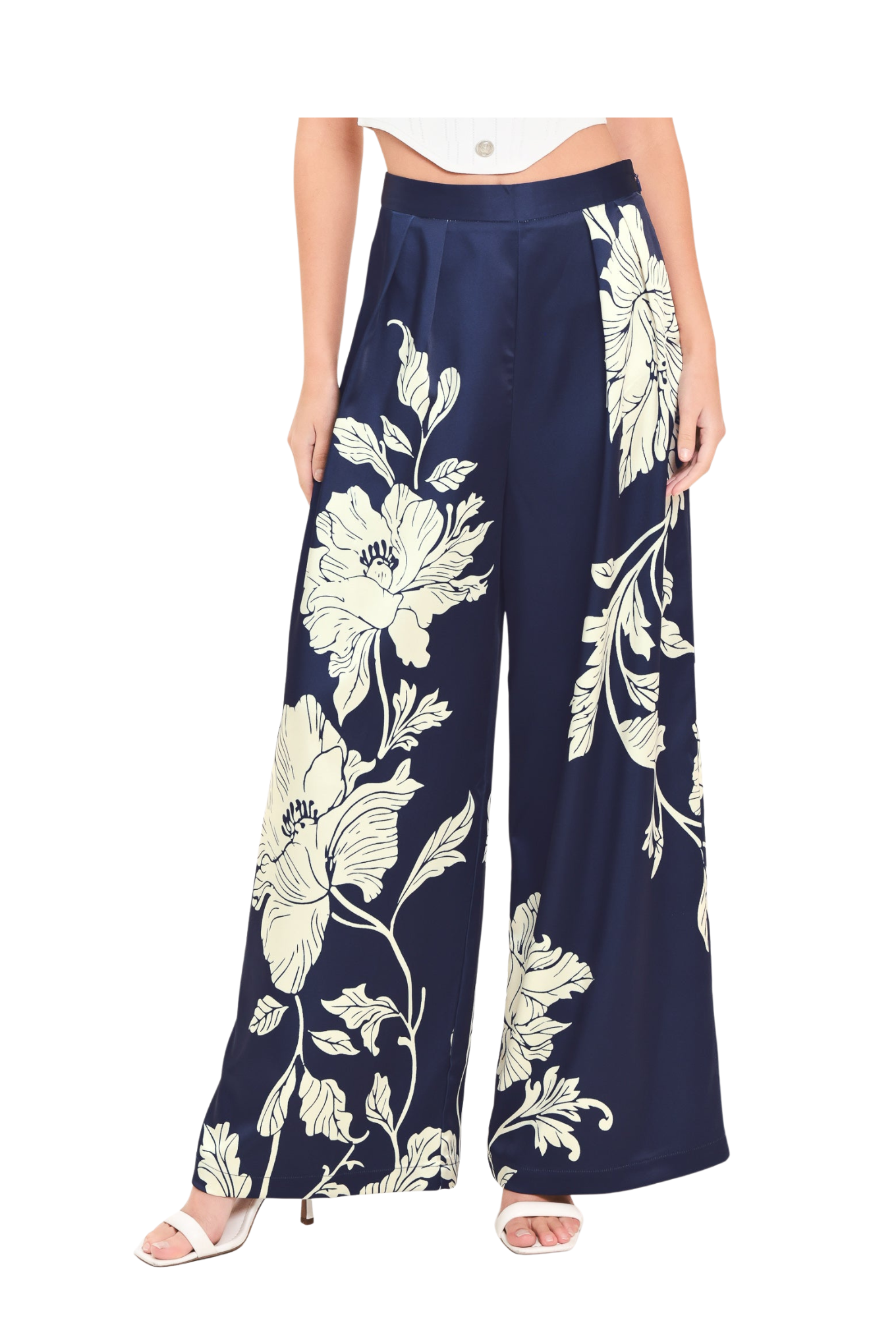 WOVEN WIDE LEG PANTS