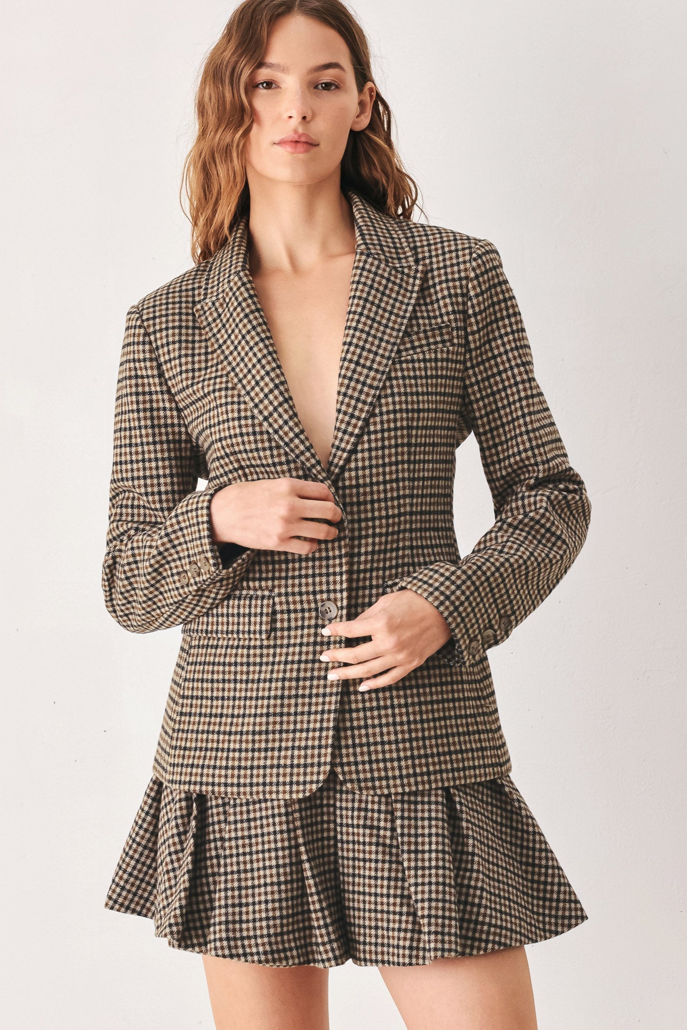 TWEED  WOVEN BLAZER