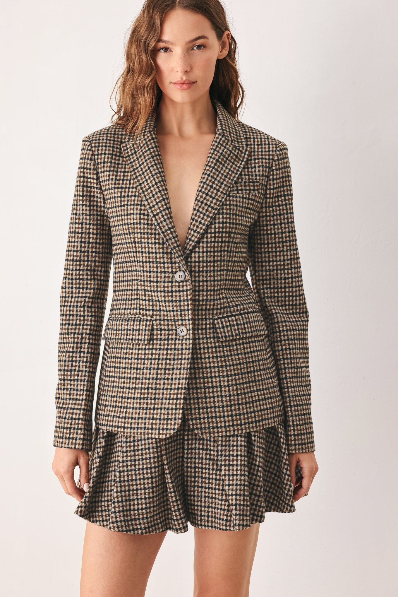 TWEED  WOVEN BLAZER