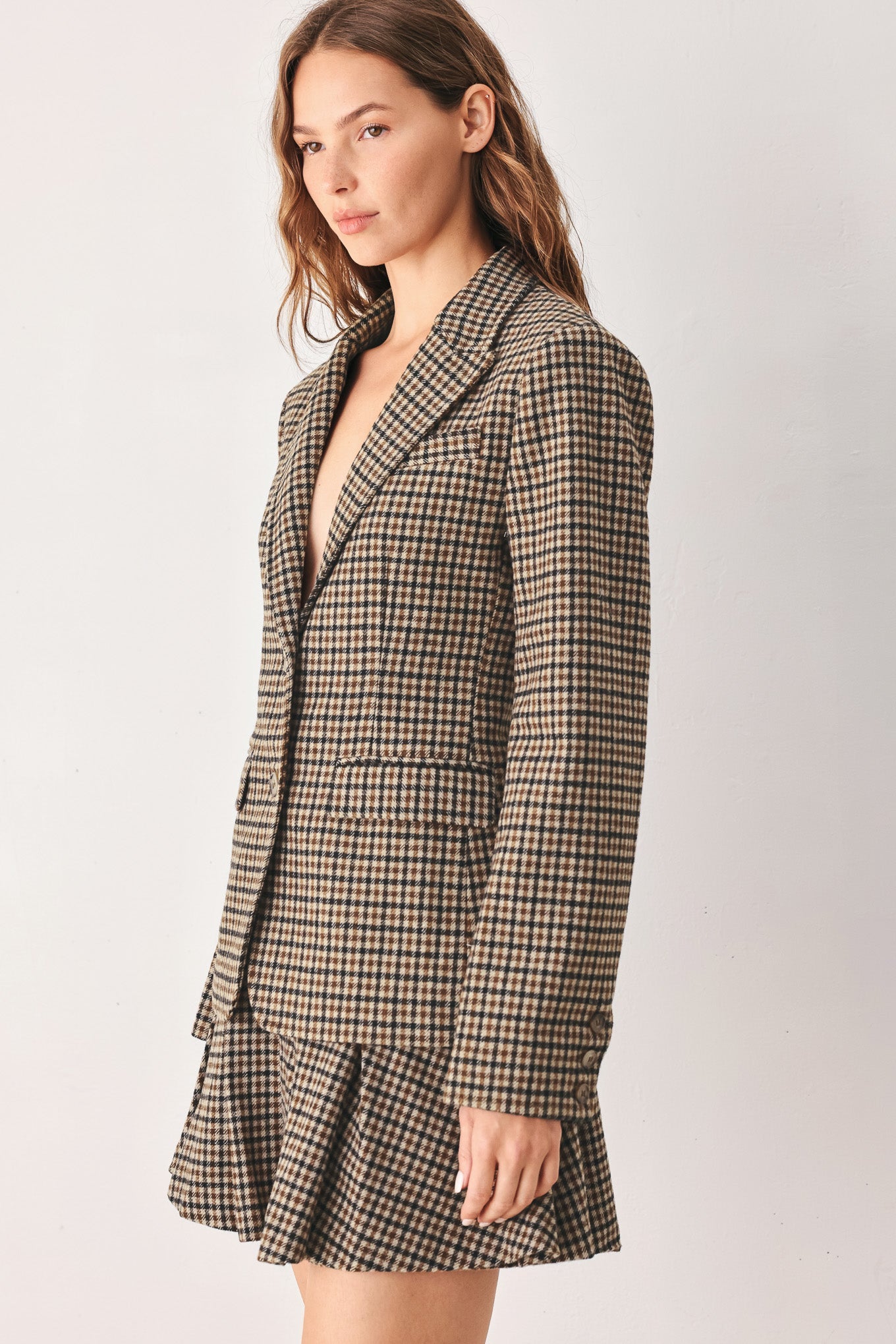 TWEED  WOVEN BLAZER