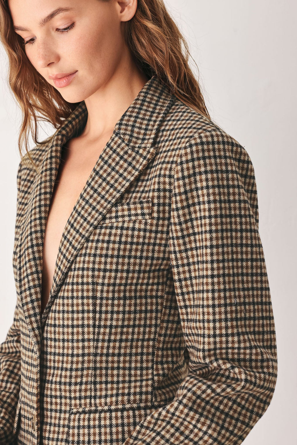 TWEED  WOVEN BLAZER