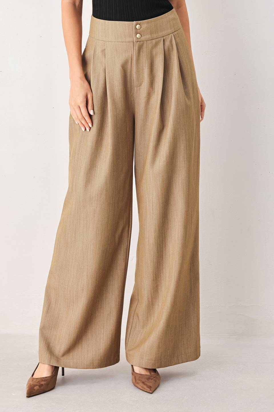 STONEWASH WOVEN PANTS