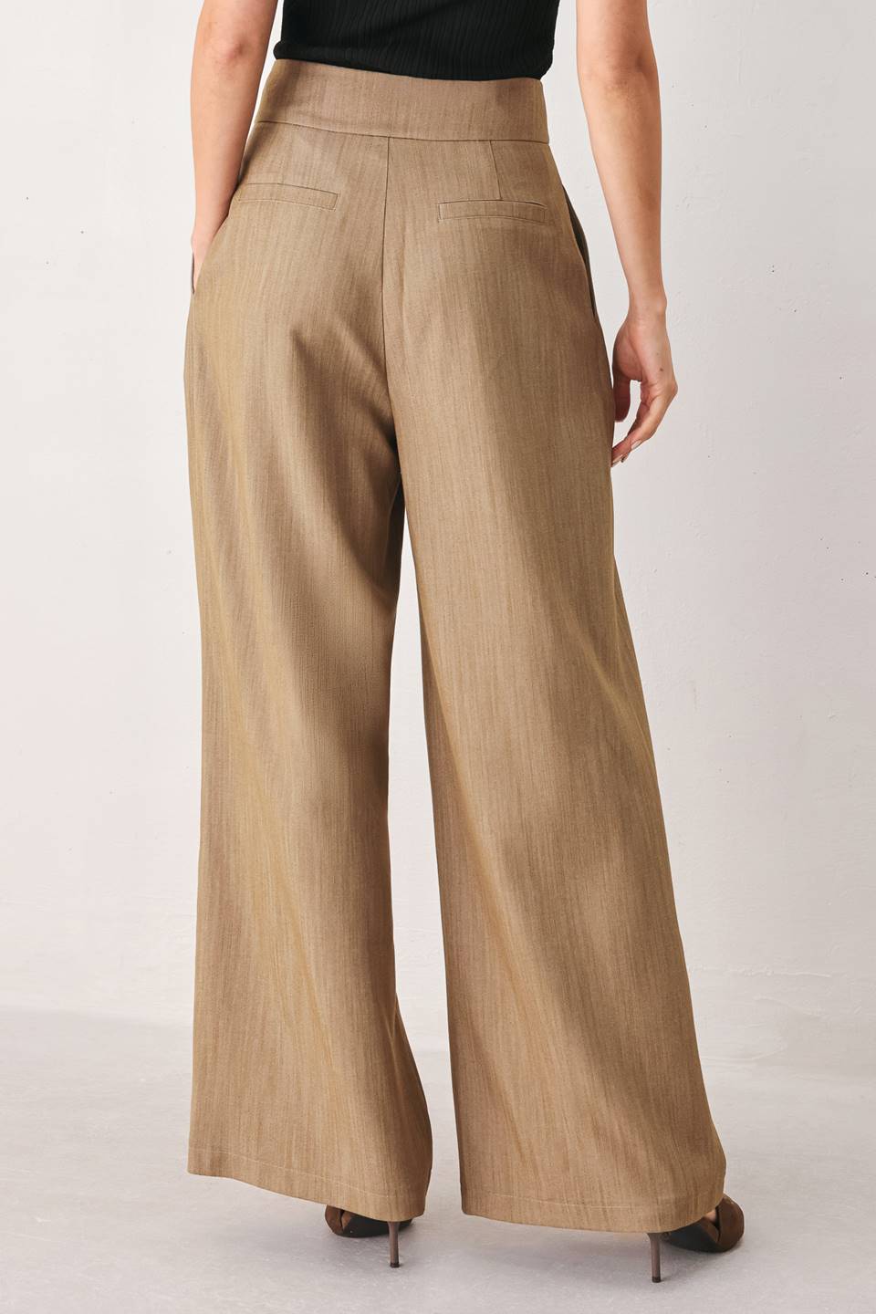 STONEWASH WOVEN PANTS