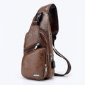 Men's Vegan Leather Sling Bag