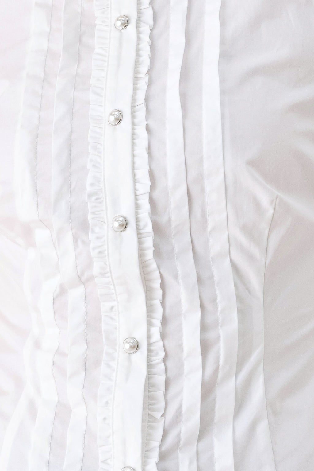 LONG-SLEEVE WOVEN TOP