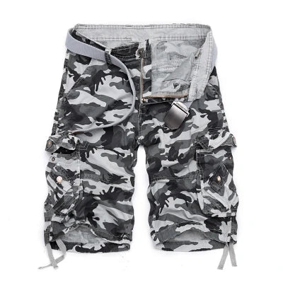 Cargo Shorts Men Summer Military Camo