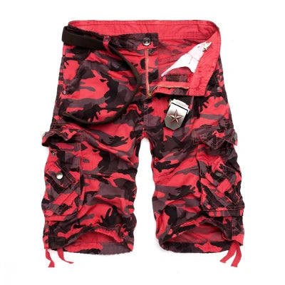 Cargo Shorts Men Summer Military Camo