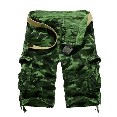 Cargo Shorts Men Summer Military Camo