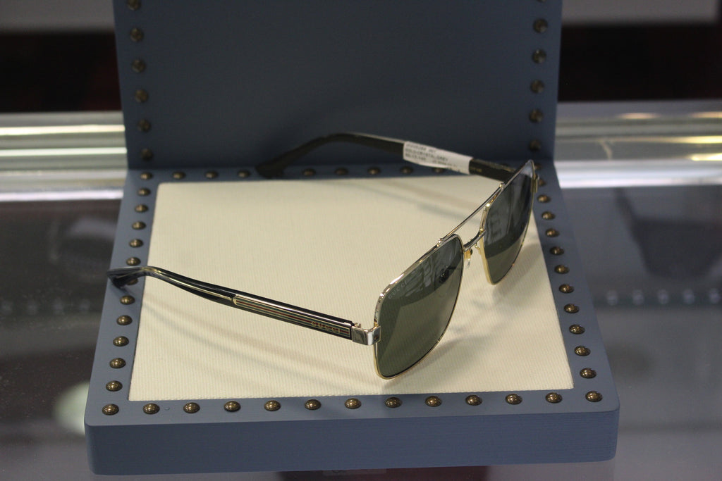 Gucci GG0529S-001 60 Men’s Sunglasses | Gold Metal
