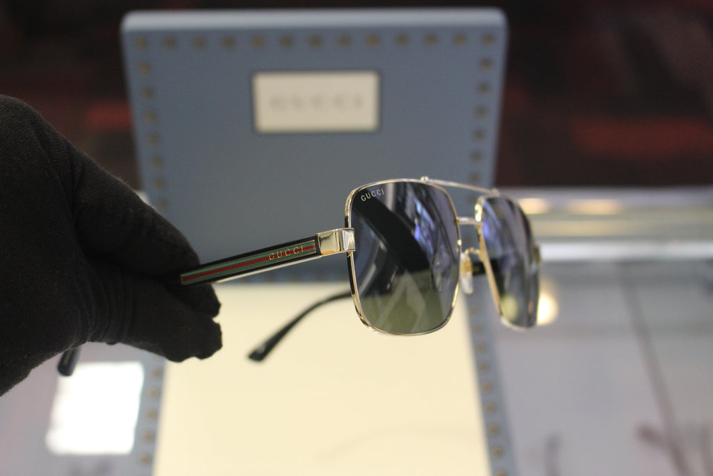 Gucci GG0529S-001 60 Men’s Sunglasses | Gold Metal