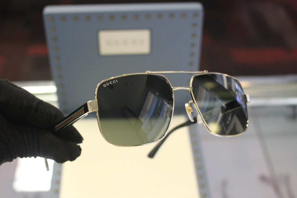 Gucci GG0529S-001 60 Men’s Sunglasses | Gold Metal