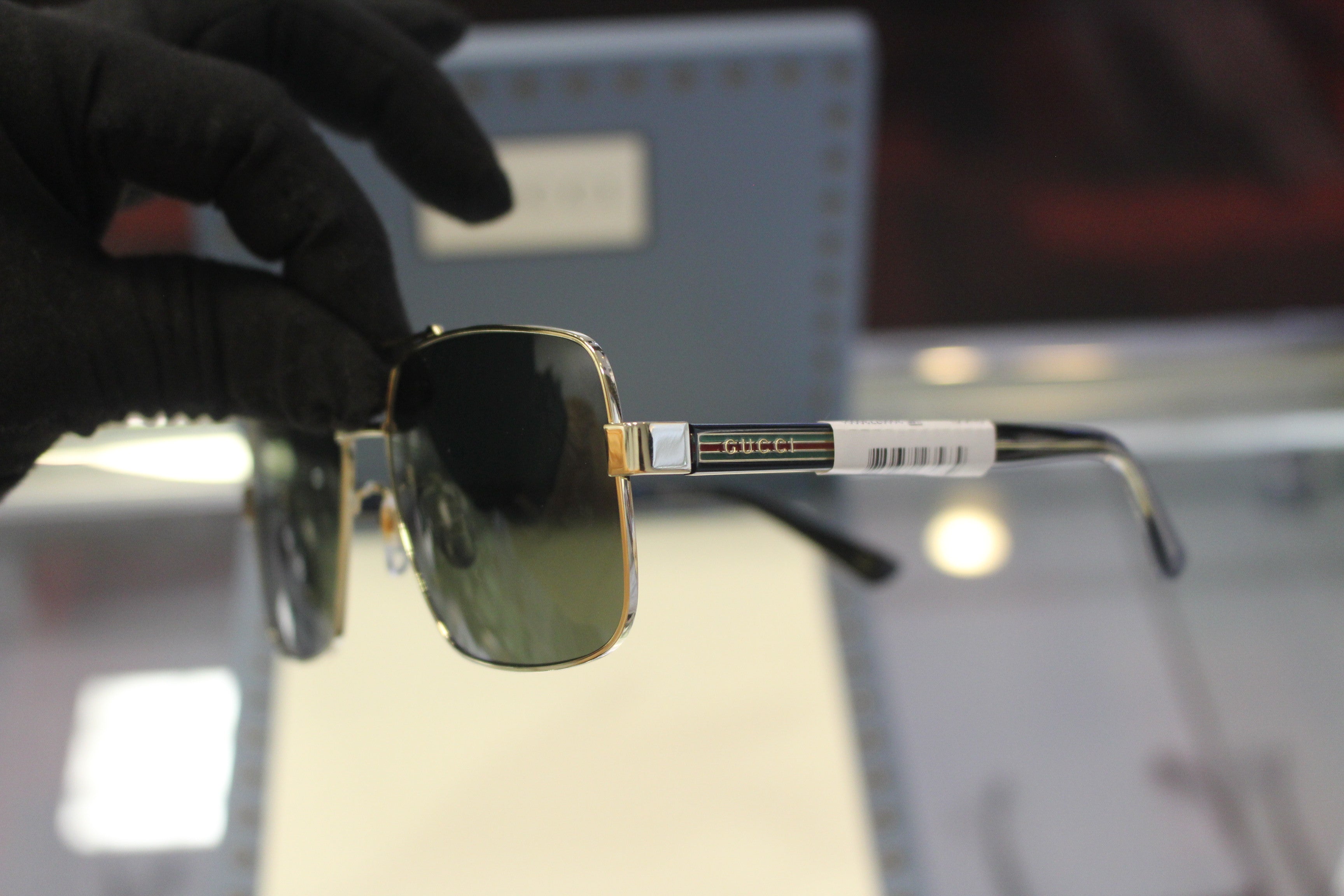 Gucci GG0529S-001 60 Men’s Sunglasses | Gold Metal