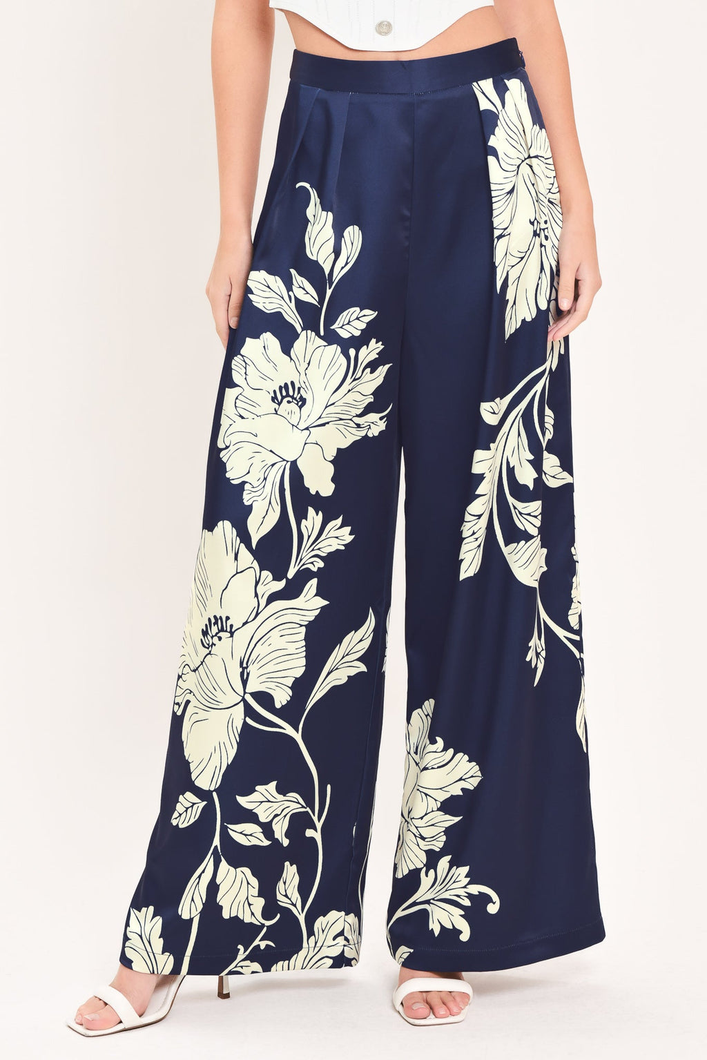 WOVEN WIDE LEG PANTS
