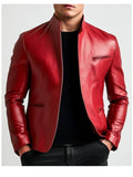 Joshua Red Leather Jacket